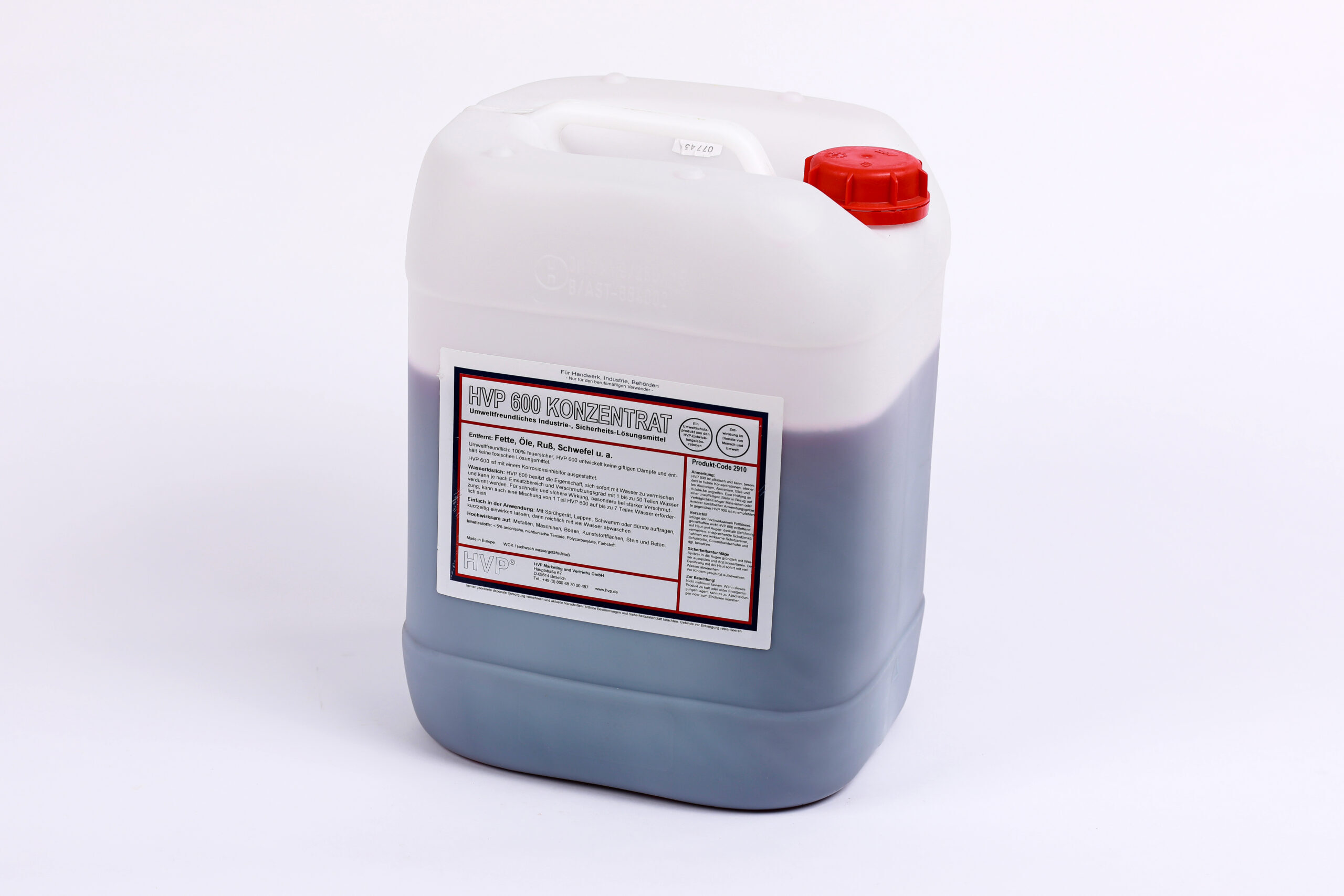 HVP 600 Konzentrat Umweltfreundliches Industriereinigungsmittel - 210 Liter