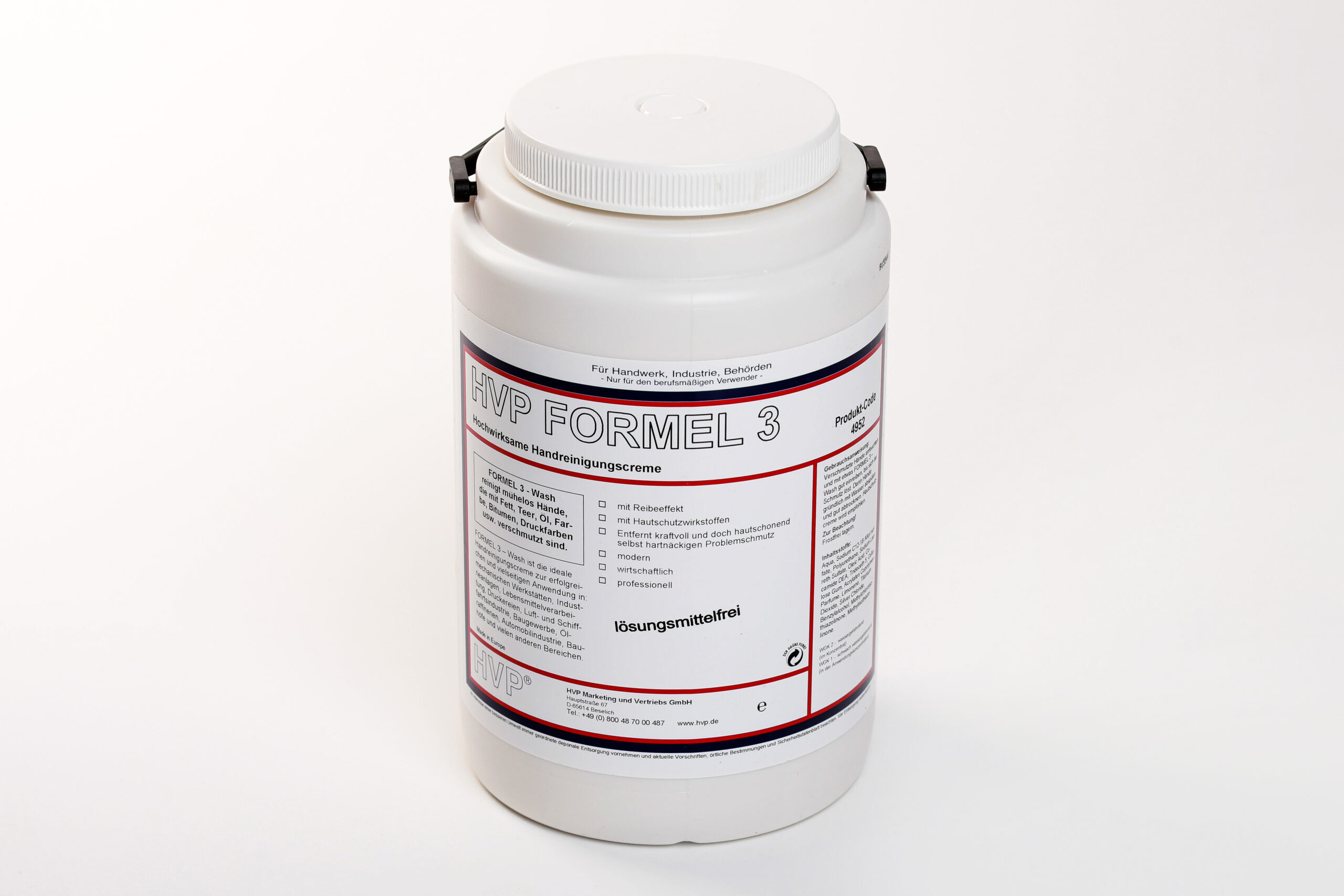 Formel 3 Wash Hautschonende und -pflegende Waschpaste - 36 kg